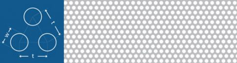 Tablă cu perforatii rotunde 4-6 mm Tablă cu perforatii rotunde 4-6 mm